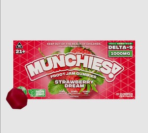 MUNCHIES DELTA-9 1000 MG GUMMIES 10 PER PACK