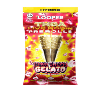 LOOPER THCA LIVE ROSIN PRE ROLLS JOINT 1GM/2PK 2PKS/10CT BOX