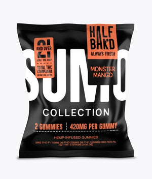 HALF BAK'D SUMO SOUR'D GUMMIES THCA/P/D8 10000MG 25CT/JAR