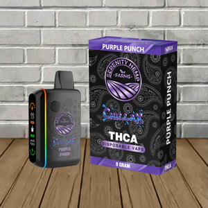 SERENITY HEMP FARMS CHILLAX THC-A 8GM DISPOSABLE VAPE - PURPLE PUNCH