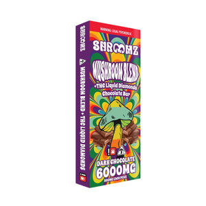 SHROOMZ MUSHROOM BLEND THCA DIAMONDS 6000MG CHOCOLATE BAR