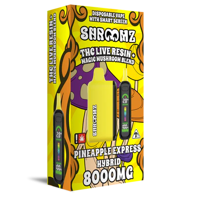 SHROOMZ THC LIVE RESIN+MAGIC MUSHROOM 8GM DISPOSABLE -PINEAPPLE EXPRESS