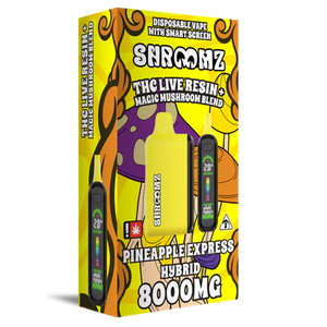 SHROOMZ THC LIVE RESIN+MAGIC MUSHROOM 8GM DISPOSABLE -PINEAPPLE EXPRESS