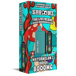 SHROOMZ THC LIVE RESIN+MAGIC MUSHROOM 8GM DISPOSABLE -WATERMELON Z