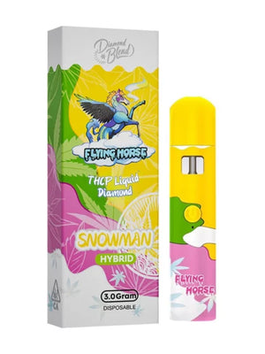 FLYING HORSE THC-A LIQUID DIAMOND 3GM DISPOSABLE - SNOWMAN