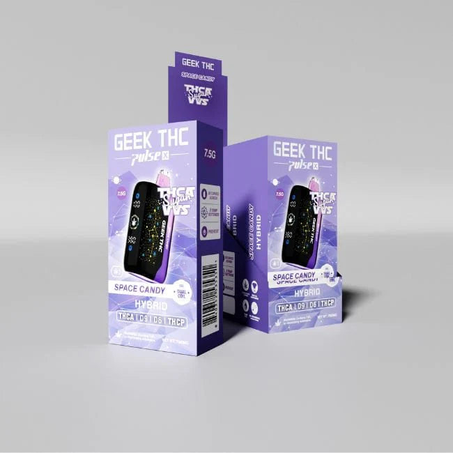 GEEK THC PULSE X CB9A/D8/THCP 7.5GM DISPOSABLE-SPACE CANDY