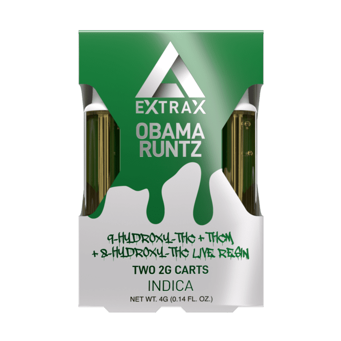 EXTRAX SPLAT 9-HYDROXY/THCM/LR CARTRIDGE 2GM 2PACK - OBAMA RUNTZ