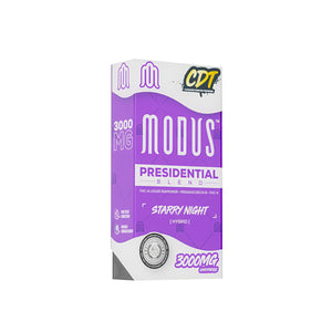 MODUS PRESIDENTIAL BLEND CDT THC-A LIQUID DIAMONDS+PEGAUS D8+THC-V 3GM CART 5CT/BX - STARRY NIGHT