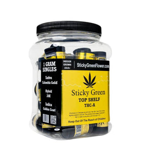 STICKY GREEN TOP SHELF THC-A (GOLD) - 1GM