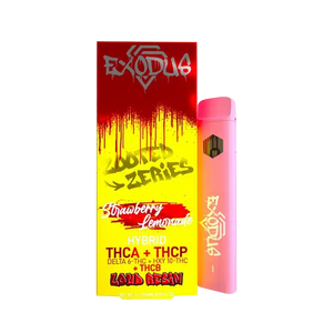 EXODUS ZOOTED ZERIES THCA+THCP+THCB LOUD RESIN 2.2G 6CT/BX DISPOSABLE - STRAWBERRY LEMONADE