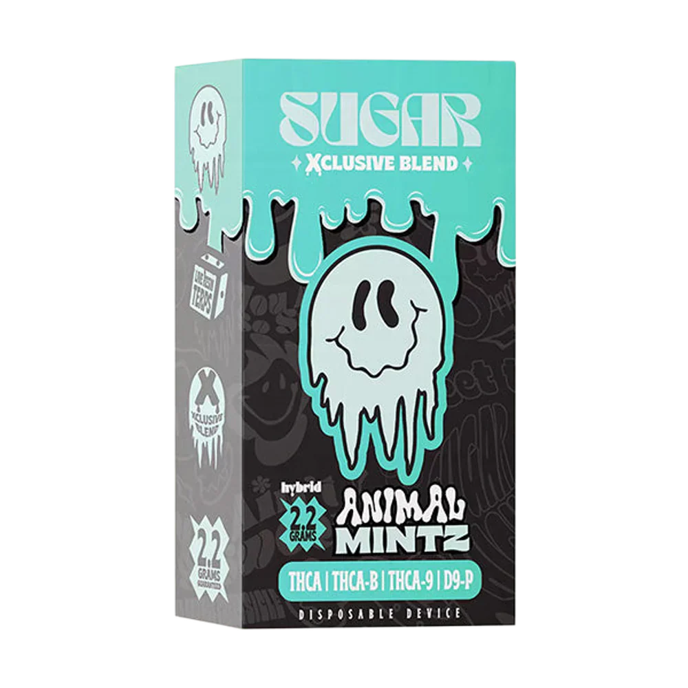 SUGAR XCLUSIVE BLEND 2.2GM DISPOSABLE- 5PCK THCA/THCA-B/THCA-9/D9-P - ANIMAL MINTZ