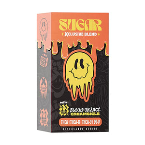 SUGAR XCLUSIVE BLEND 2.2GM DISPOSABLE- 5PCK THCA/THCA-B/THCA-9/D9-P -BLOOD ORANGE CREAMSICLE