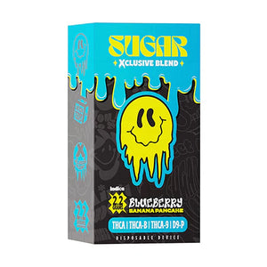 SUGAR XCLUSIVE BLEND 2.2GM DISPOSABLE- 5PCK THCA/THCA-B/THCA-9/D9-P - BLUEBERRY BANANA PANCAKE