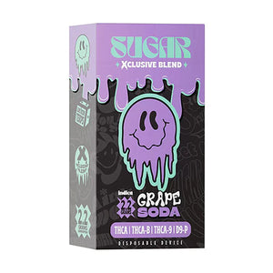 SUGAR XCLUSIVE BLEND 2.2GM DISPOSABLE- 5PCK THCA/THCA-B/THCA-9/D9-P -GRAPE SODA