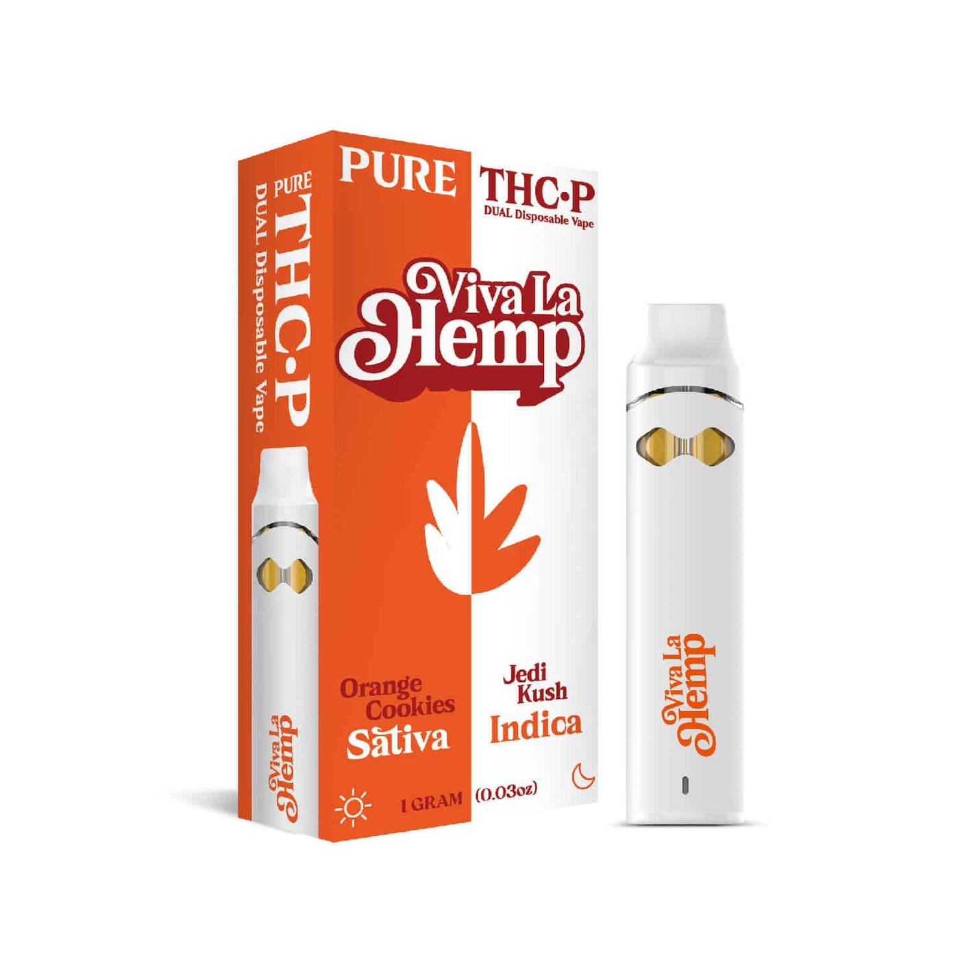 VIVA LA HEMP THC-P DUAL 1GM DISPOSABLE-ORANGE COOKIES/JEDI KUSH