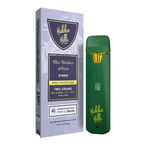 HIDDEN HILLS FRESH FROZEN BAR THCA ULTRA/B/D9 2GM DISPOSABLE - THE BUBBA MAN