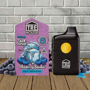 TRE HOUSE THC-A LIVE RESIN 3.5GM DISPOSABLE - BLUEBERRY SLUSHIE