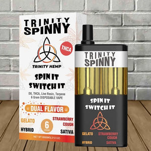 TRINITY SPINNY SWITCH IT D8/THCA/LR/TERP 6GM - GELATO/ STRAWBERRY COUGH