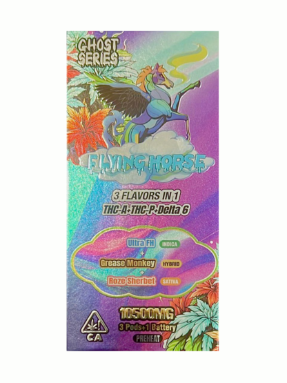 FLYING HORSE GHOST THCA/P/D6 10500MG DISPOSABLE - ULTRAFH/GREASE/HOZE