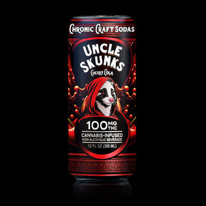 UNCLE SKUNKS THC INFUSED SODA 100MG CAN - CHERRY COLA