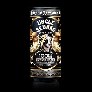 UNCLE SKUNKS THC INFUSED SODA 100MG CAN - BOURBON CREAM