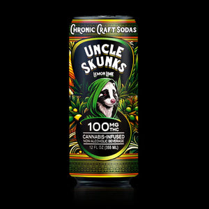UNCLE SKUNKS THC INFUSED SODA 100MG CAN - LEMON LIME