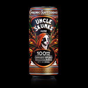 UNCLE SKUNKS THC INFUSED SODA 100MG CAN - ORANGE