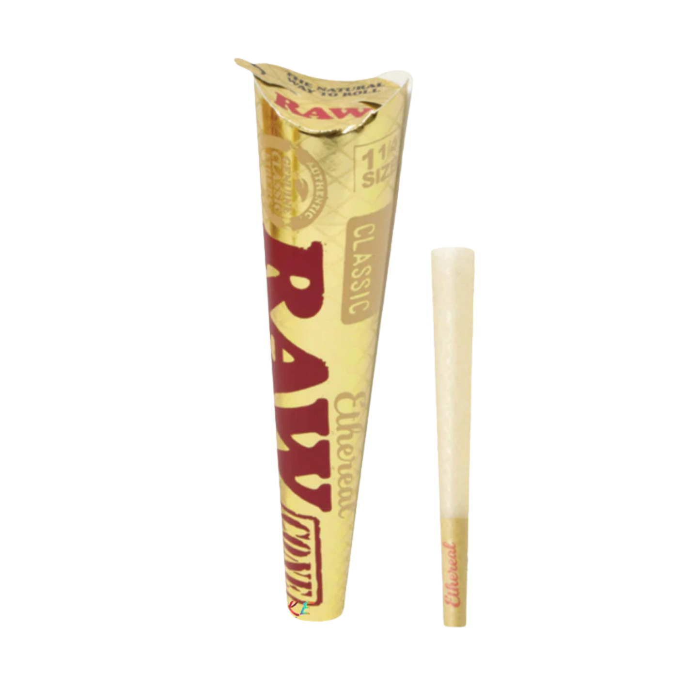 RAW CLASSIC CONE ETHEREAL KING SIZE 3PK 32CT/BOX