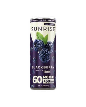 SUNRISE INFUSED SELTZER 60MG THCA + 30MG CBN CAN - BLACKBERRY
