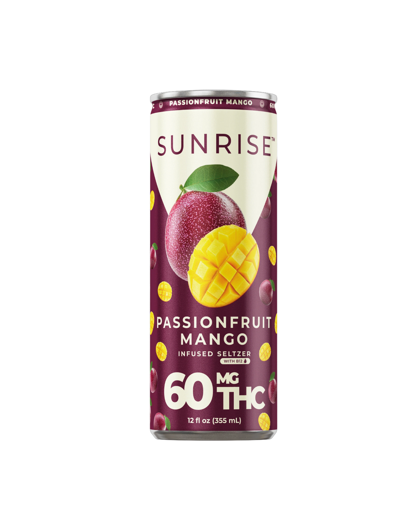 SUNRISE INFUSED SELTZER 60MG THCA CAN - PASSIONFRUIT MANGO