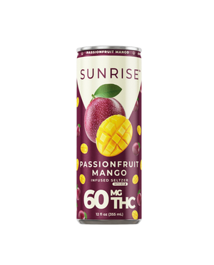SUNRISE INFUSED SELTZER 60MG THCA CAN - PASSIONFRUIT MANGO