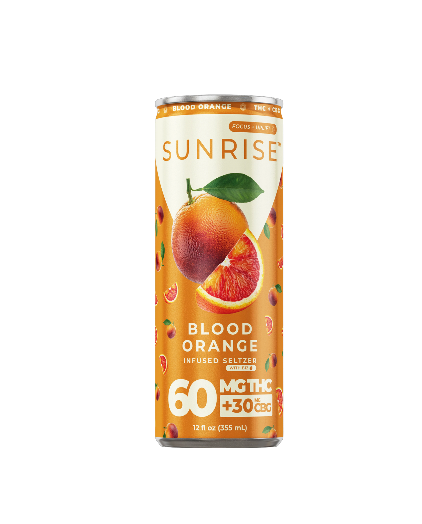 SUNRISE INFUSED SELTZER 60MG THCA + 30M CBG CAN - BLOOD ORANGE
