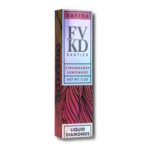 FVKD EXOTICS LIQUID DIAMONDS 3.5GM DISPOSABLE - STRAWBERRY LEMONADE