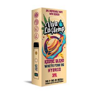 VIVA LA HEMP KOSMIC BLEND THC-P/THC-JD-D8 3000MG DISPOSABLE-WHITE FIRE OG