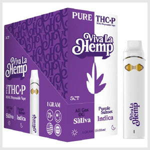 VIVA LA HEMP THC-P DUAL 1GM DISPOSABLE-ORANGE ALL GAS/PURPLE SUNSET