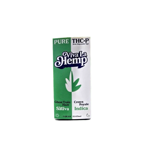 VIVA LA HEMP THC-P DUAL 1GM DISPOSABLE-GHOST TRAIN HAZE/CROWN ROYAL