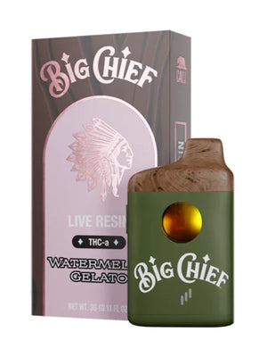 BIG CHIEF THCA 3GM DISPOSABLE - WATERMELON GELATO