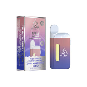 TRINITY BEAST DIAMOND THCA/D8/BLUE LOTUS EXTRACT 5GM DISPOSABLE - CRUNCH BERRY KUSH