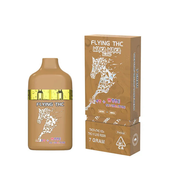 FLYING HORSE WAKA WAKA THCP+THC+VIII+THC VI LIVE RESIN 7GM DISPOSABLE - AK47+MOON EXPLORATION