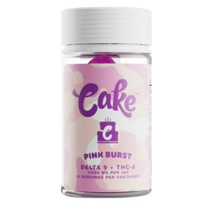 CAKE D9+THC-A GUMMIES 11000MG 21CT/JAR - PINK BURST