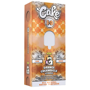 CAKE ICED DIAMONDS/THCA/D8 3GM CARTRIDGE - ORANGE CREAMSICLE