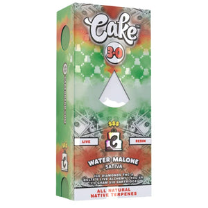 CAKE ICED DIAMONDS/THCA/D8 3GM CARTRIDGE - WATER MELONE