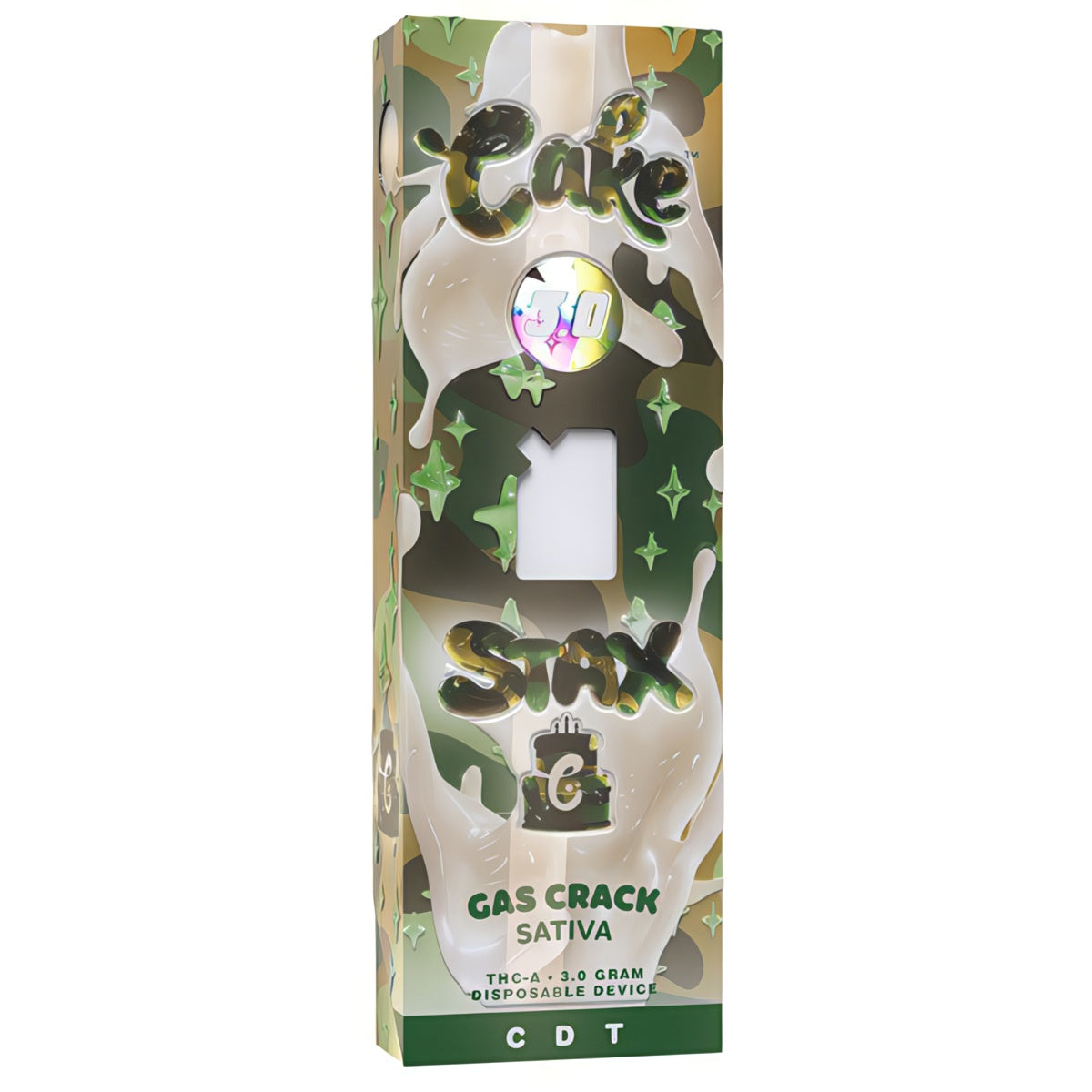 CAKE STAX THC-A 3 GM DISPOSABLE - GAS CRACK