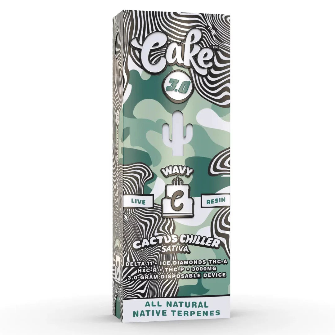 CAKE WAVY D11/THCA/HXC-R 3GM CARTRIDGE - CACTUS CHILLER