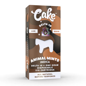 CAKE DELTA 10 LIVE RESIN 510 CARTRIDGE 1GM - ANIMAL MINTS