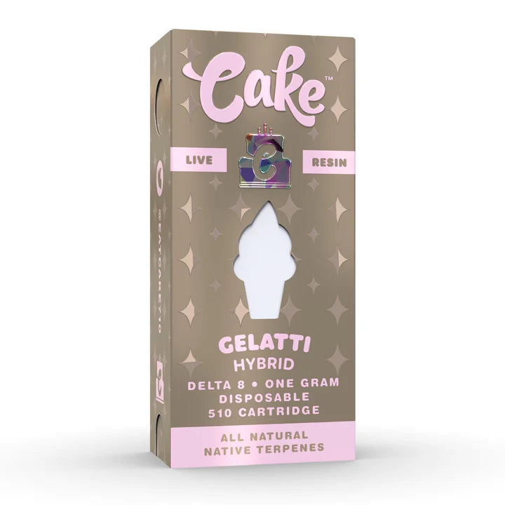 CAKE DELTA 8 LIVE RESIN CARTRIDGE 1GM - GELATTI