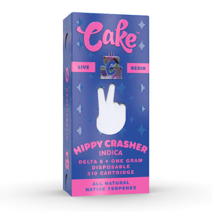 CAKE DELTA 8 LIVE RESIN CARTRIDGE 1GM - HIPPY CRASHER