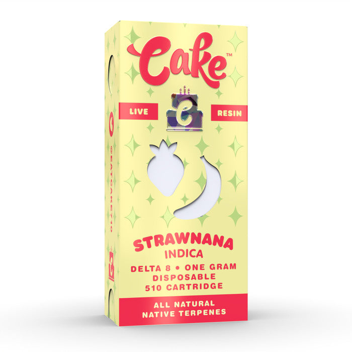 CAKE DELTA 8 LIVE RESIN CARTRIDGE 1GM - STRAWNANA