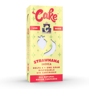 CAKE DELTA 8 LIVE RESIN CARTRIDGE 1GM - STRAWNANA