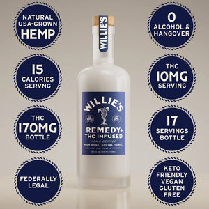 Willie's Remedy+ 10mg High Dose 750ml Bottle